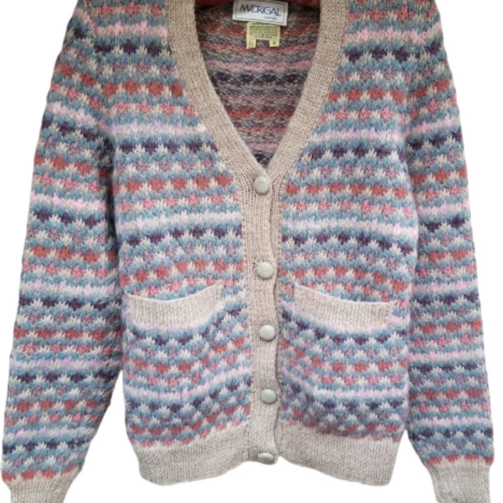 Madrigal Carmel Knitted Button Cardigan Sweater - Picture 10 of 11